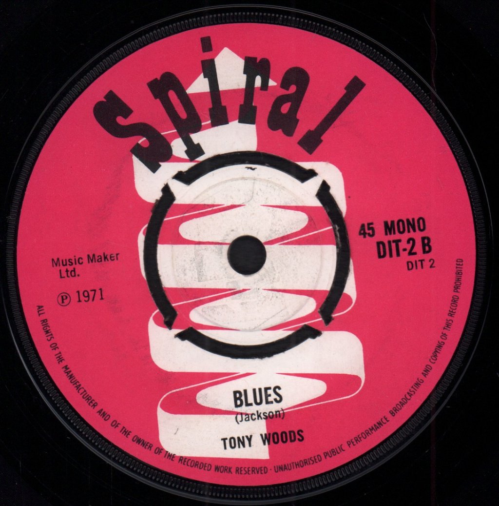 Tony Woods - I'm Only A Man - 7 Inch