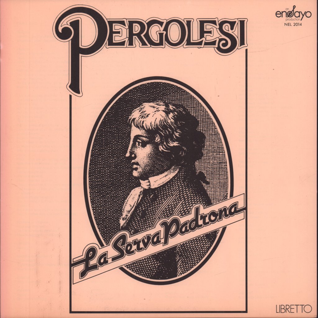 Giovanni Battista Pergolesi - La Serva Padrona - Lp