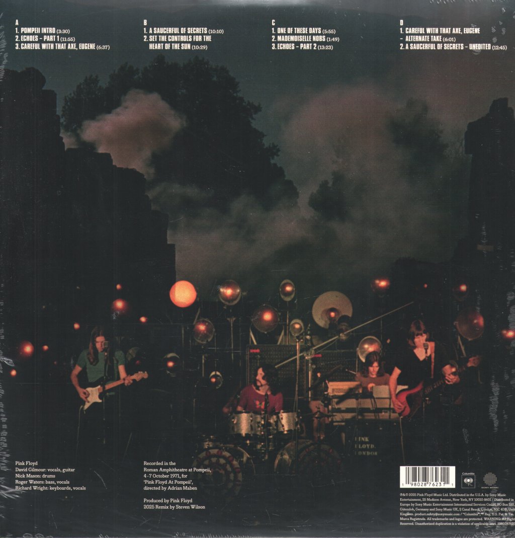 Pink Floyd - Pink Floyd at Pompeii - MCMLXXII - Double Lp