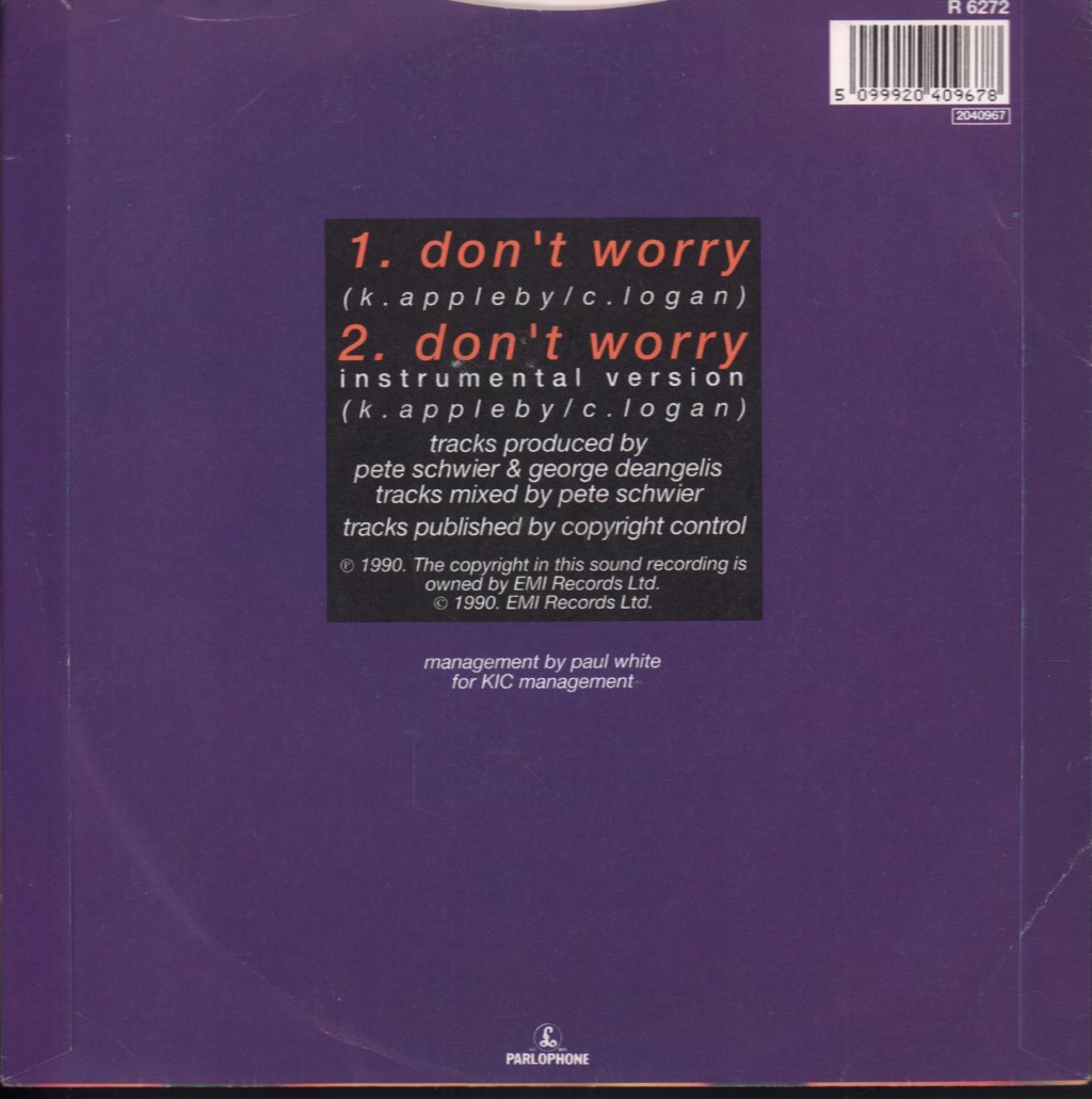 Kim Appleby - Don't Worry - 7 Inch