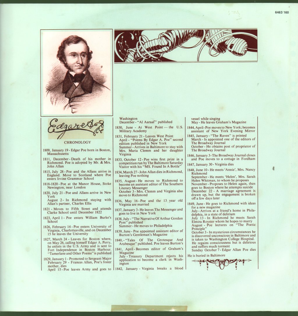 Alan Parsons Project - Tales Of Mystery And Imagination - Lp