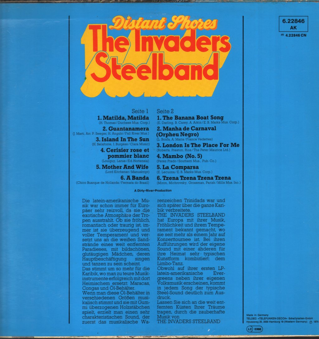 Invaders Steelband - Distant Shores - Lp