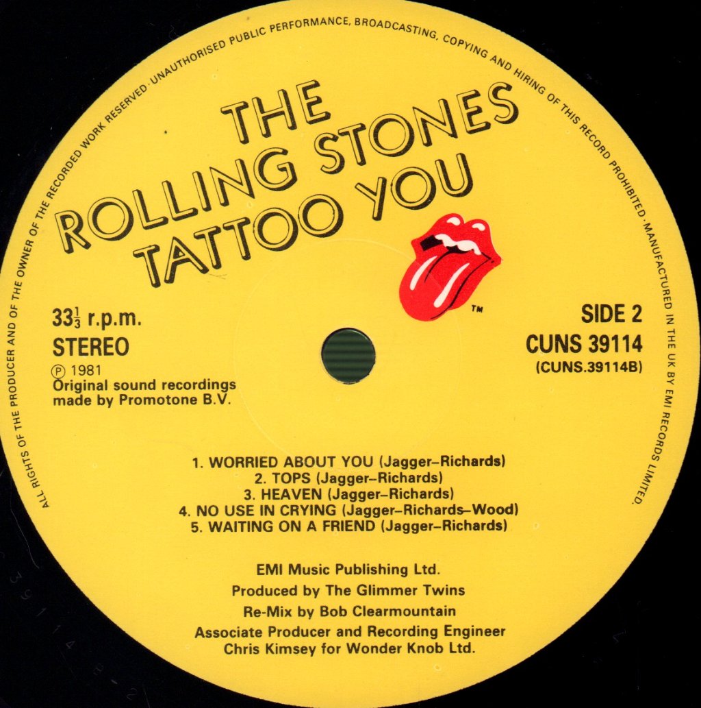 Rolling Stones - Tattoo You - Lp