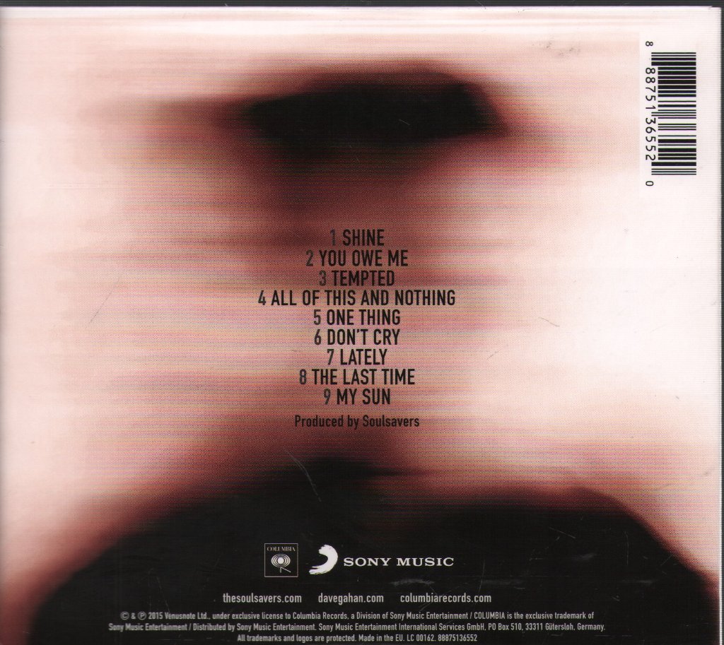 Dave Gahan And Soulsavers - Angels & Ghosts - Cd
