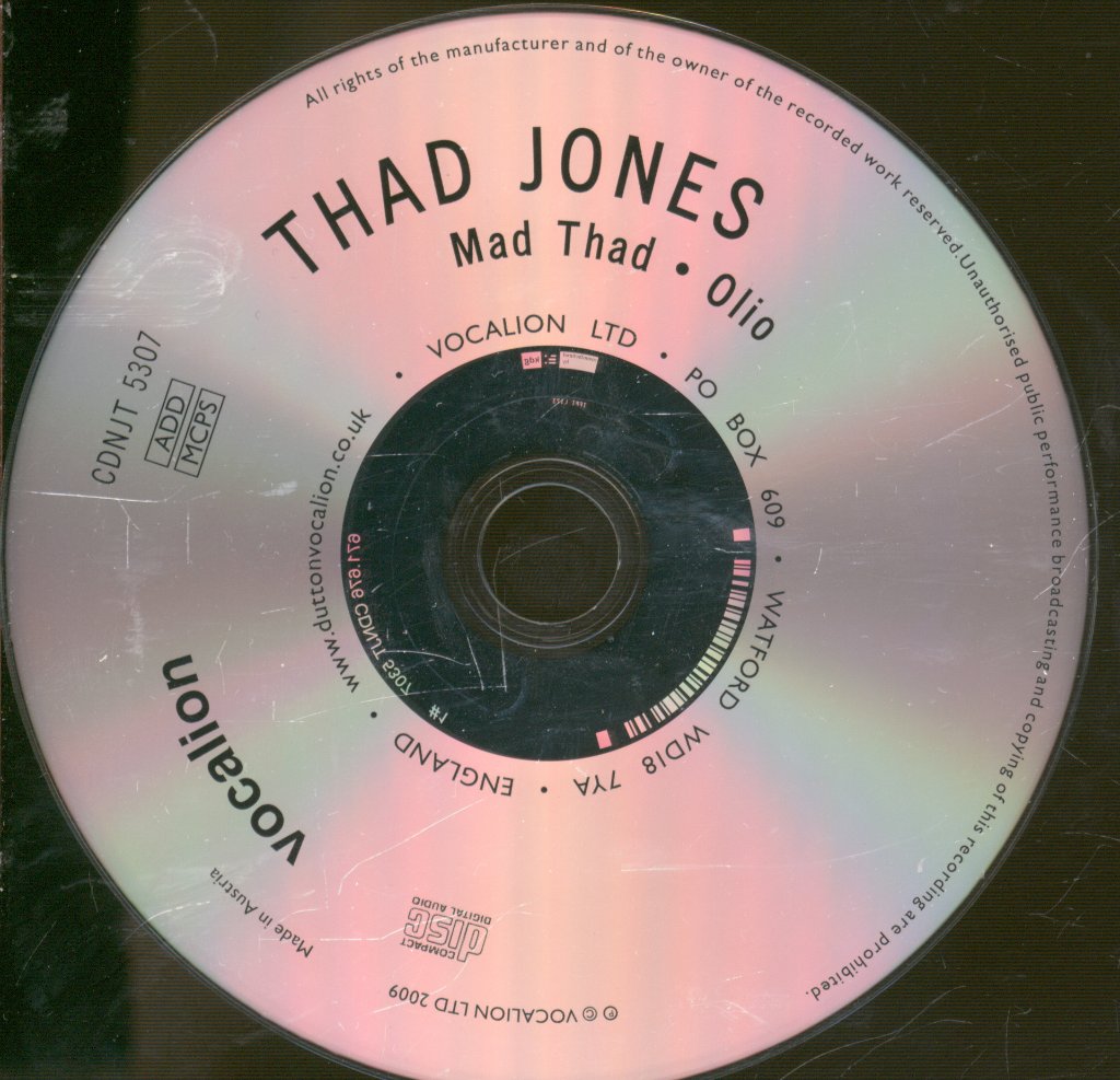 Thad Jones And His Ensemble - Mad Thad & Olio - Cd