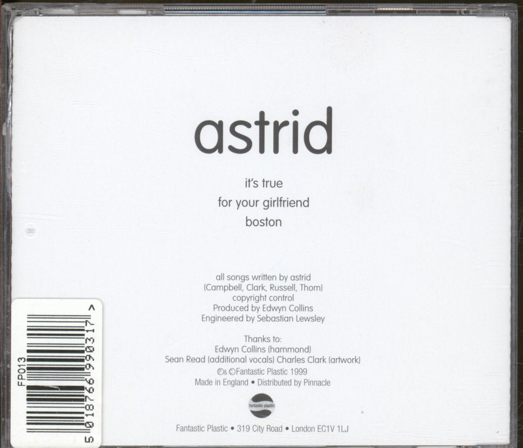 Astrid (Scottish Indie Group) - It's True - Cd