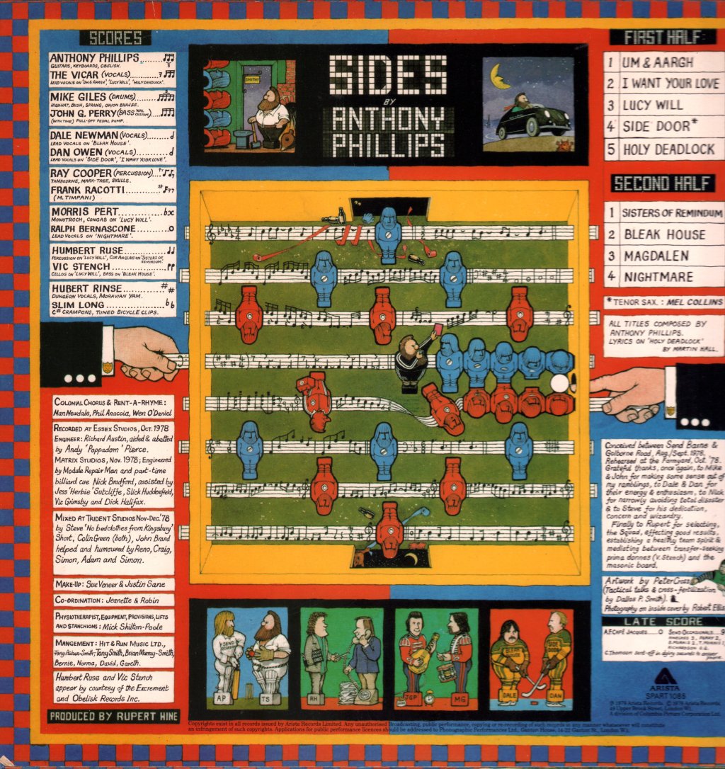 Anthony Phillips - Sides / Private Parts And Pieces - Double Lp