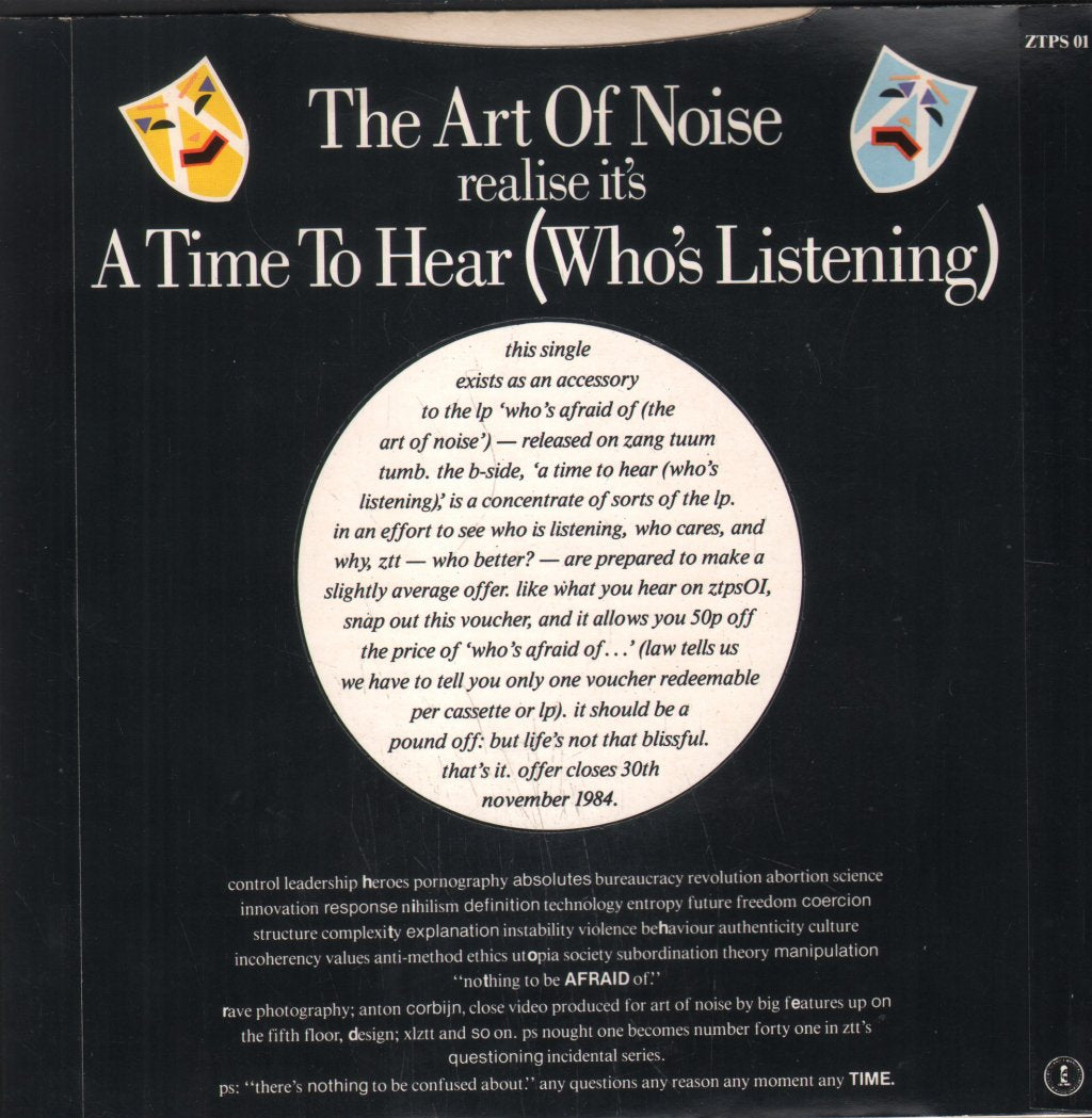 Art Of Noise - Close To The Edit - 7 Inch