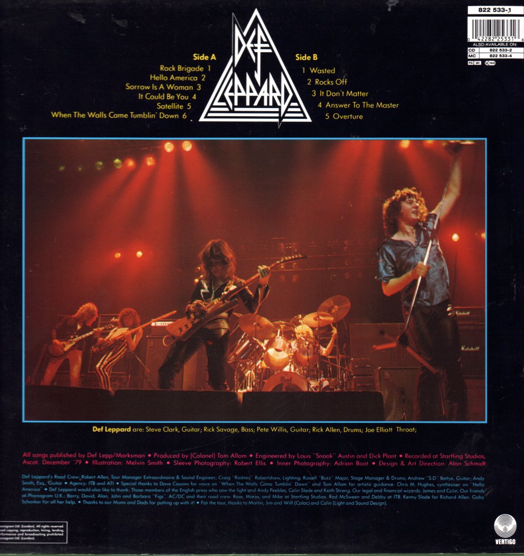 Def Leppard - On Through The Night - Lp
