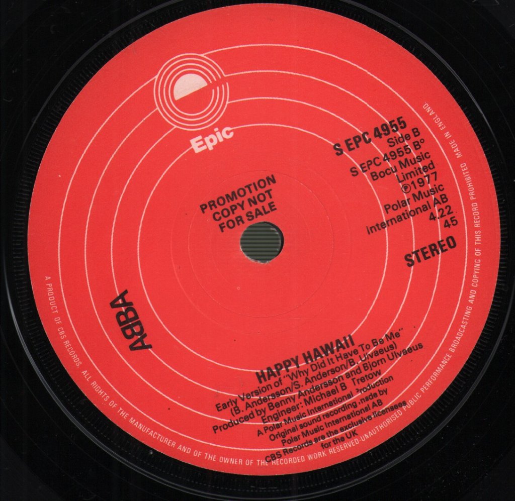 ABBA - Knowing Me, Knowing You - 7 Inch