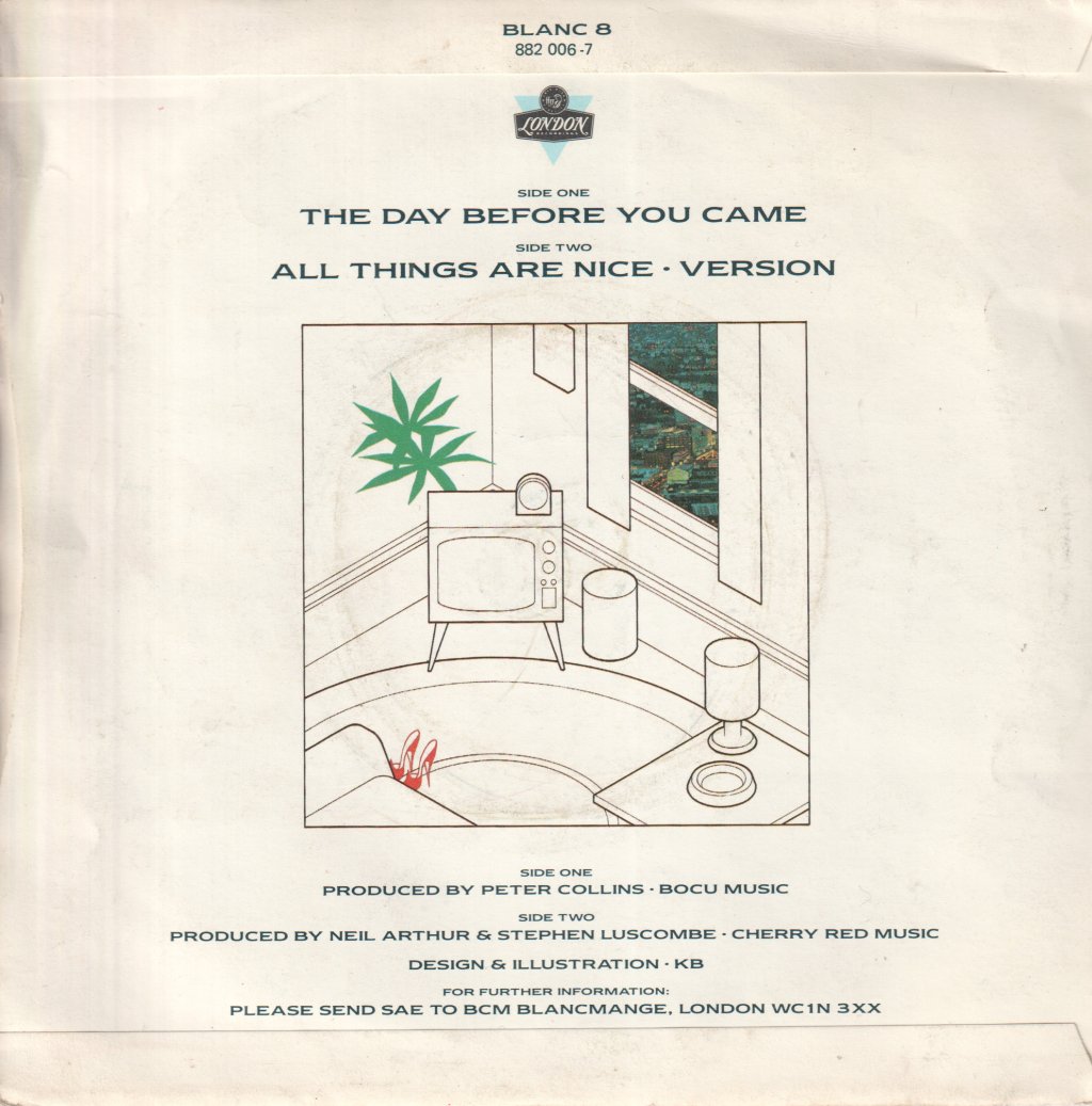 Blancmange - Day Before You Came - 7 Inch