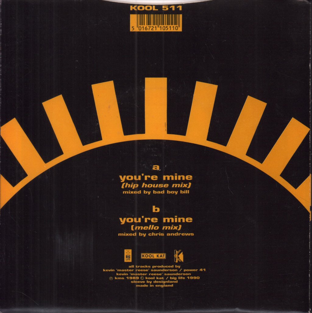 Reese Featuring M.C. Slow Mello Flo - You're Mine - 7 Inch