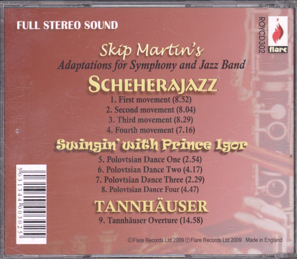 Symphony Orchestra And All-Stars Jazz Band Conducted By Skip Martin - Skip Martin's Symphonies In Jazz - Cd