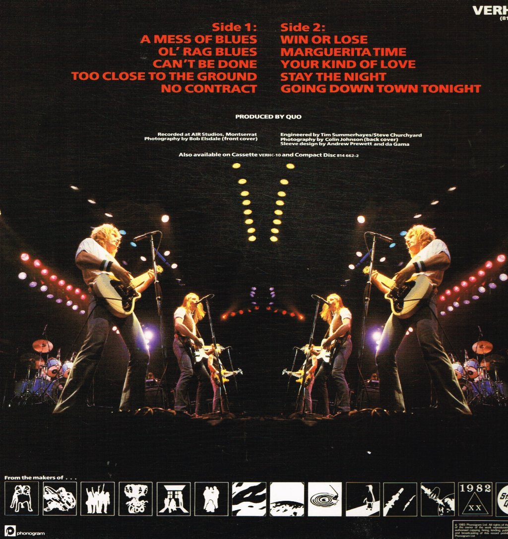 Status Quo - Back To Back - Lp