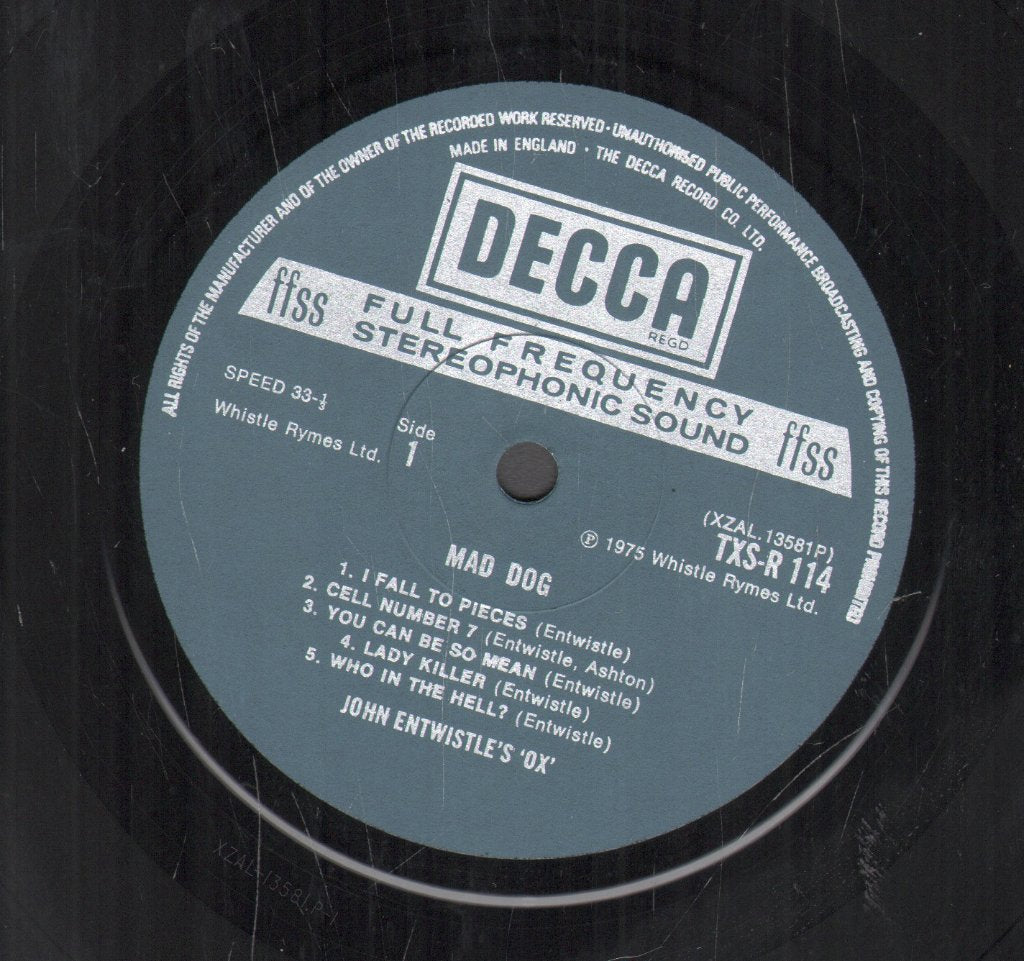 John Entwistle's Ox - Mad Dog - Lp