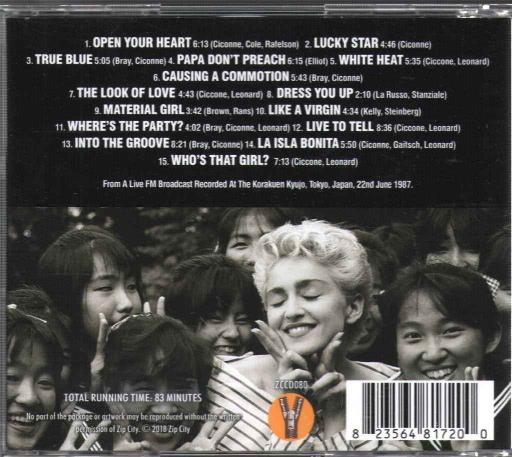 Madonna - Tokyo 1987 - Cd