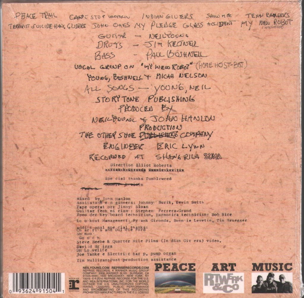 Neil Young - Peace Trail - Cd