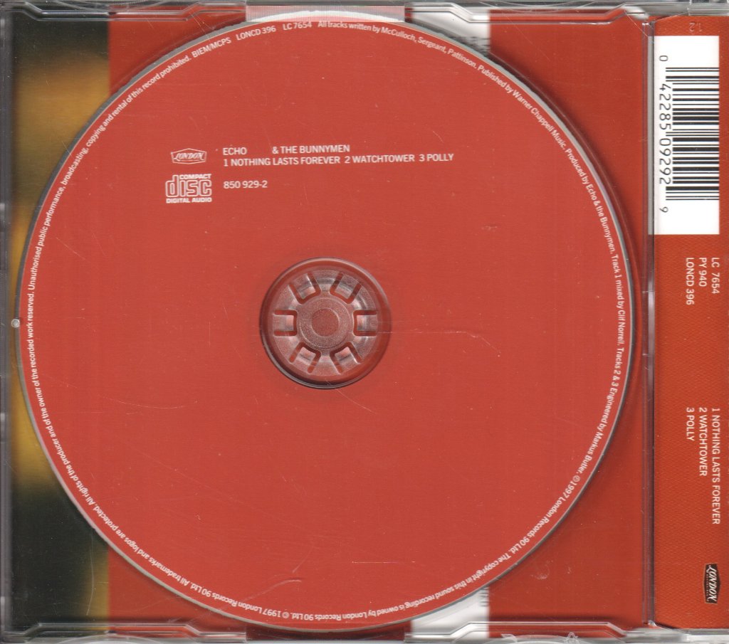 Echo And The Bunnymen - Nothing Lasts Forever - Cd
