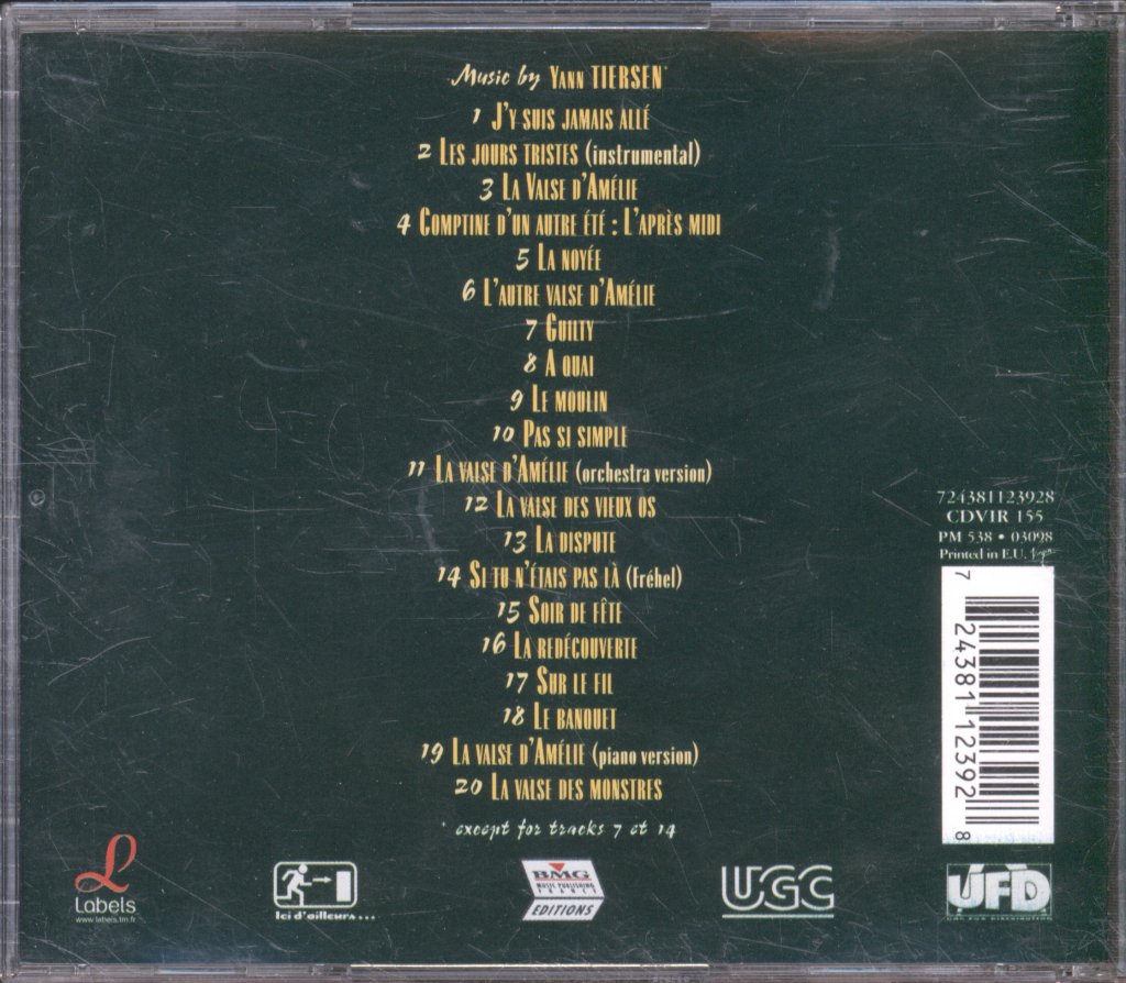 Yann Tiersen - Amélie From Montmartre - Cd
