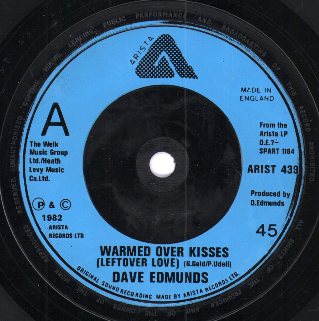 Dave Edmunds - Warmed Over Kisses - 7 Inch
