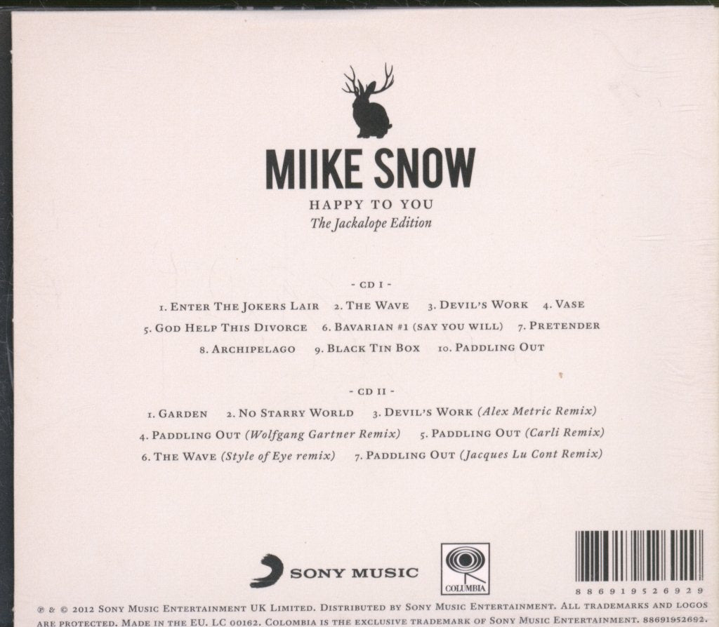 Miike Snow - Happy To You (The Jackalope Edition) - Double Cd