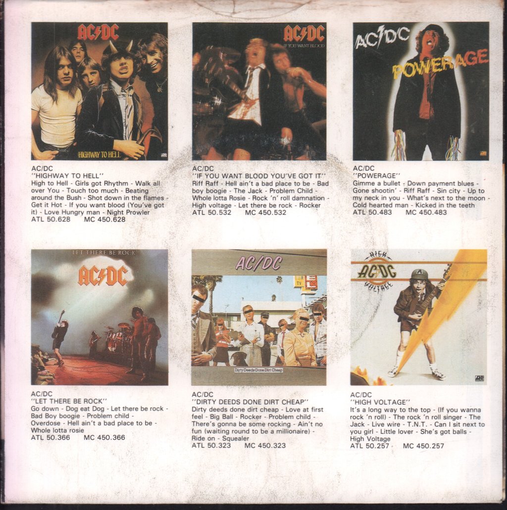AC/DC - Beating Around The Bush - 7 Inch