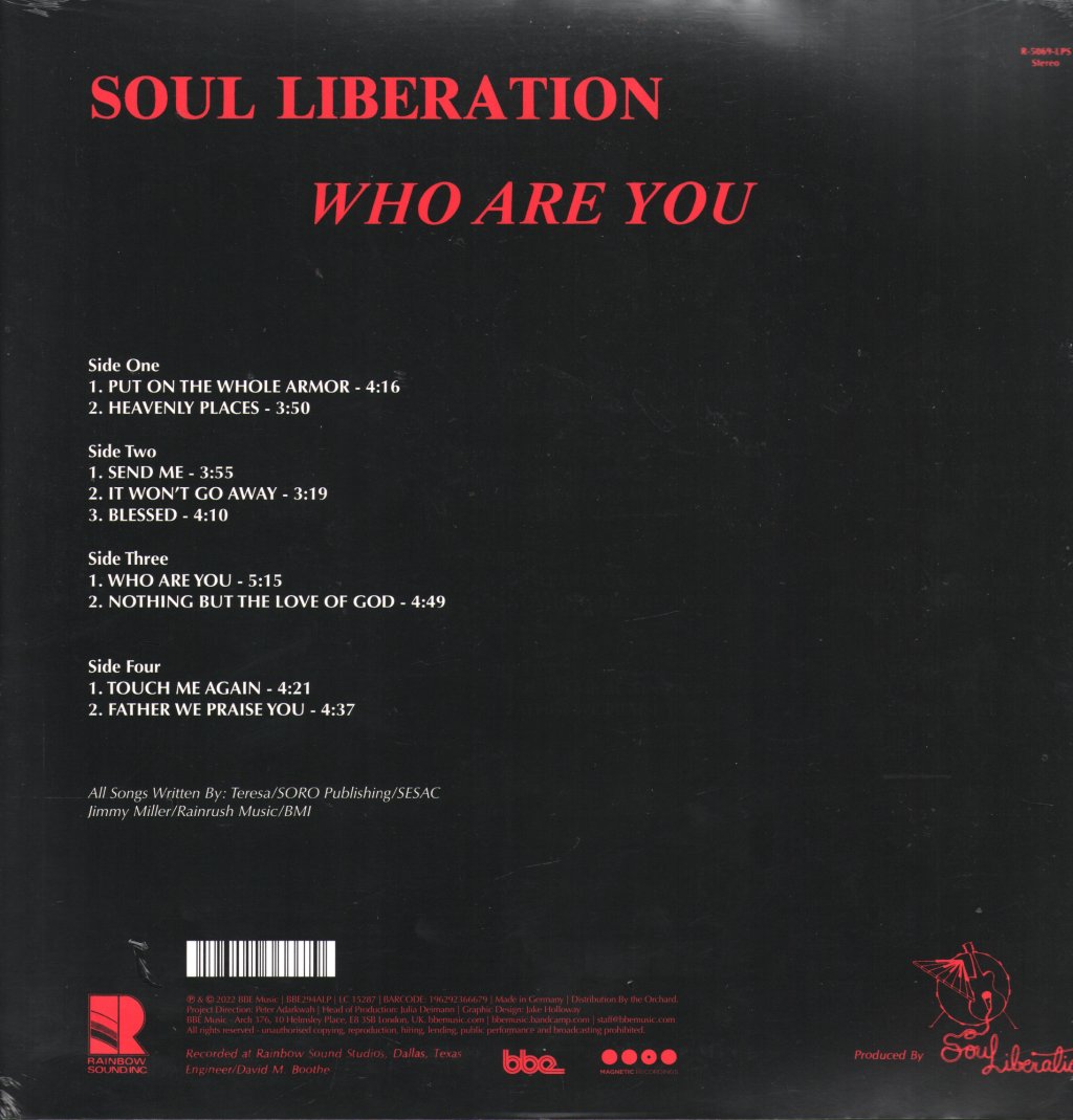 Soul Liberation - Who Are You - Double Lp