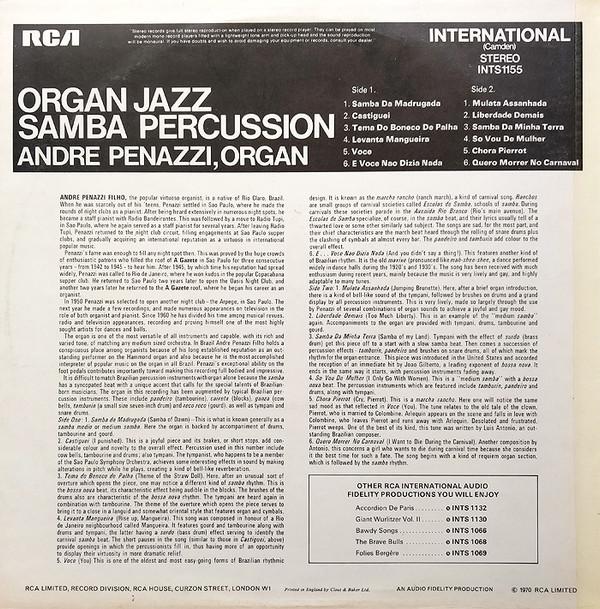 andre penazzi - Organ Jazz Samba Percussion - Lp