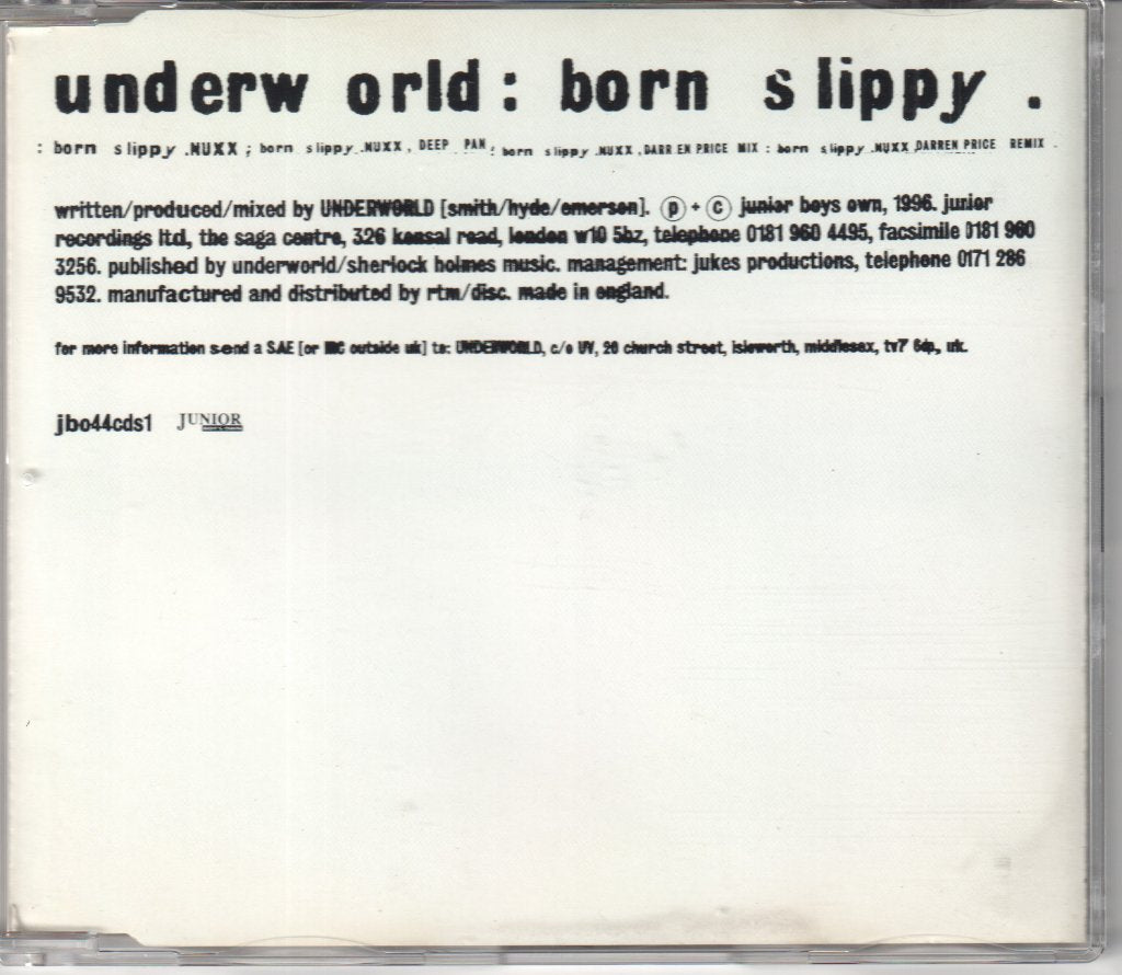 Underworld - Born Slippy - Cd
