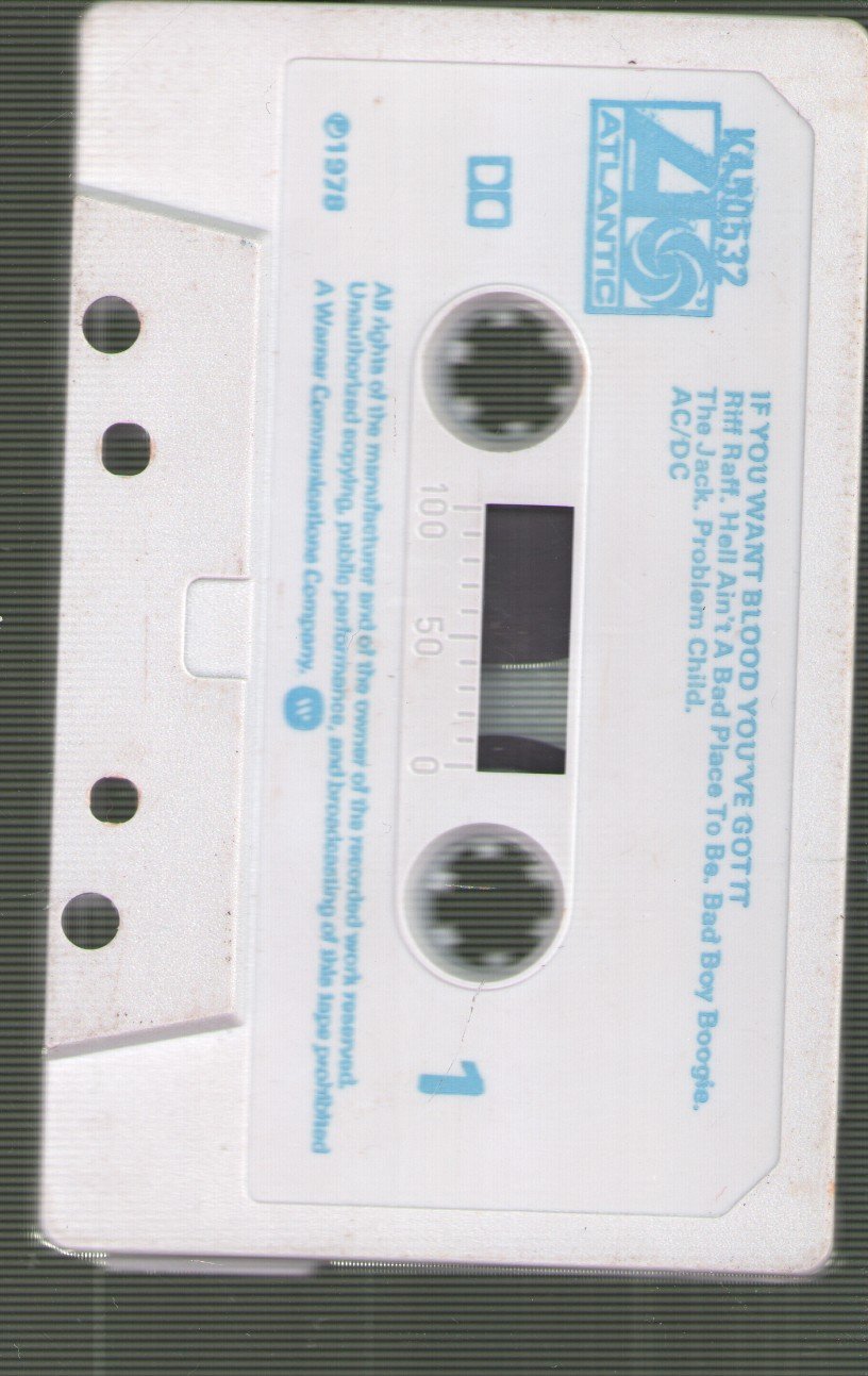 AC/DC - If You Want Blood You've Got It - Cassette
