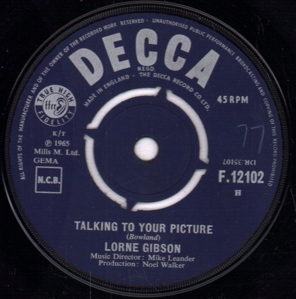 Lorne Gibson - Red Roses For A Blue Lady - 7 Inch