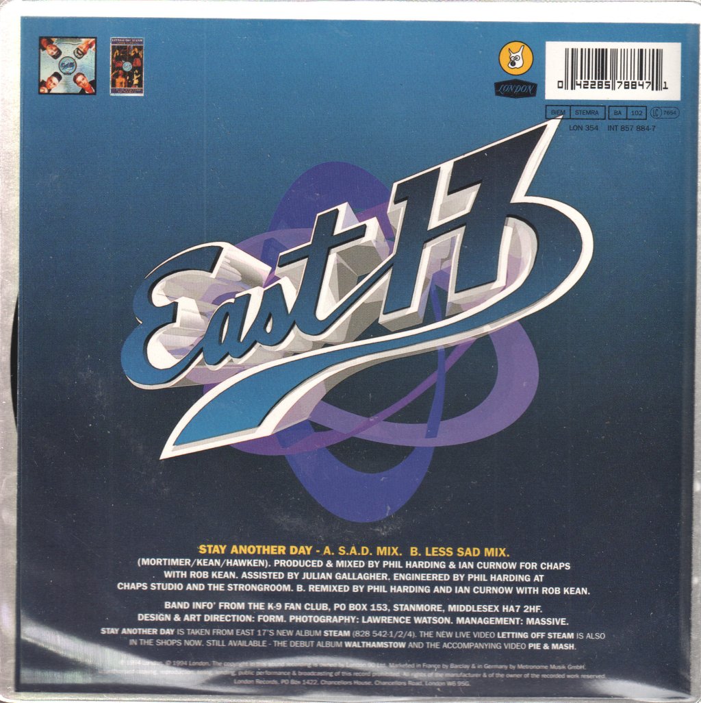 East 17 - Stay Another Day - 7 Inch