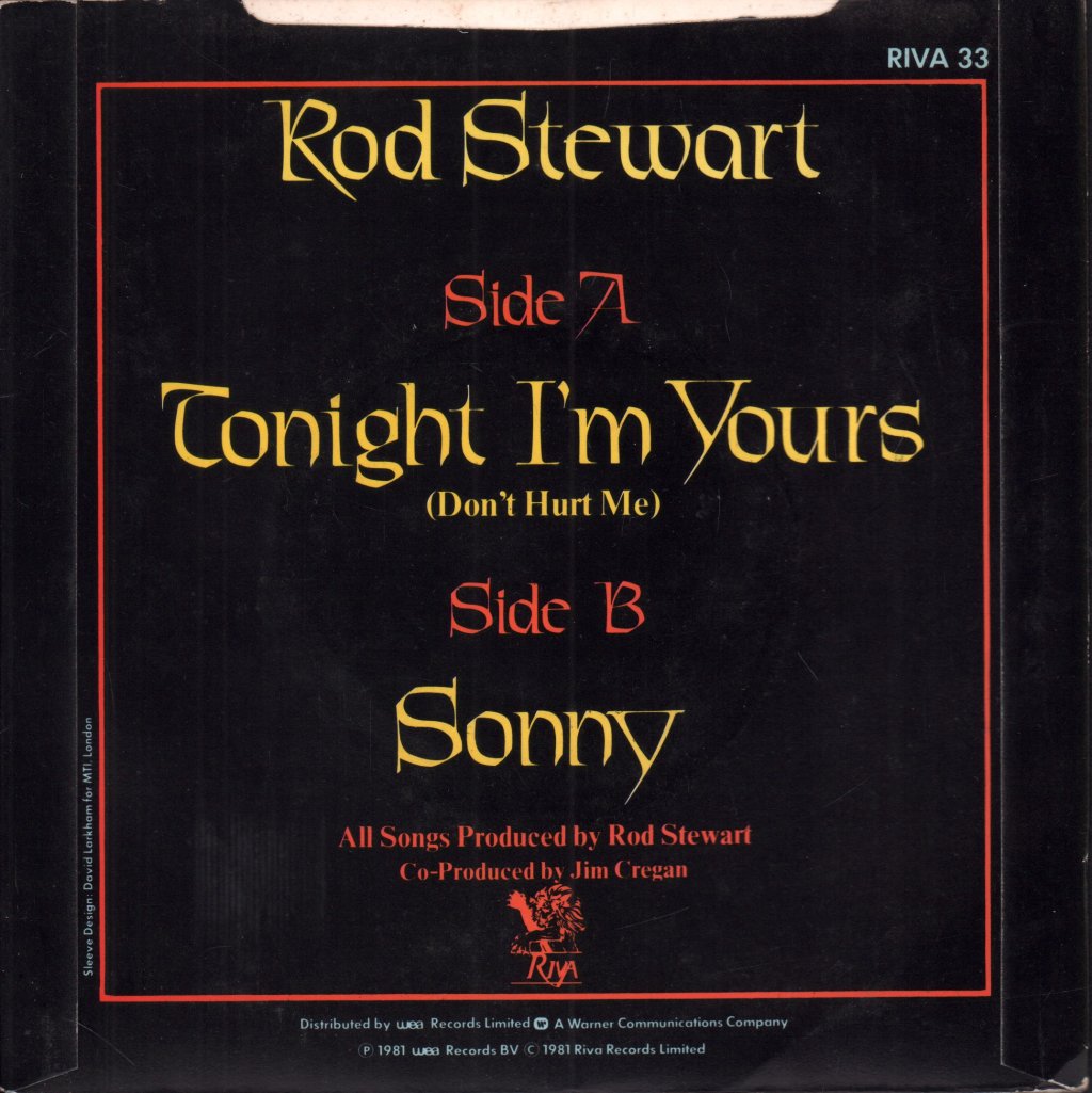 Rod Stewart - Tonight I'm Yours - 7 Inch