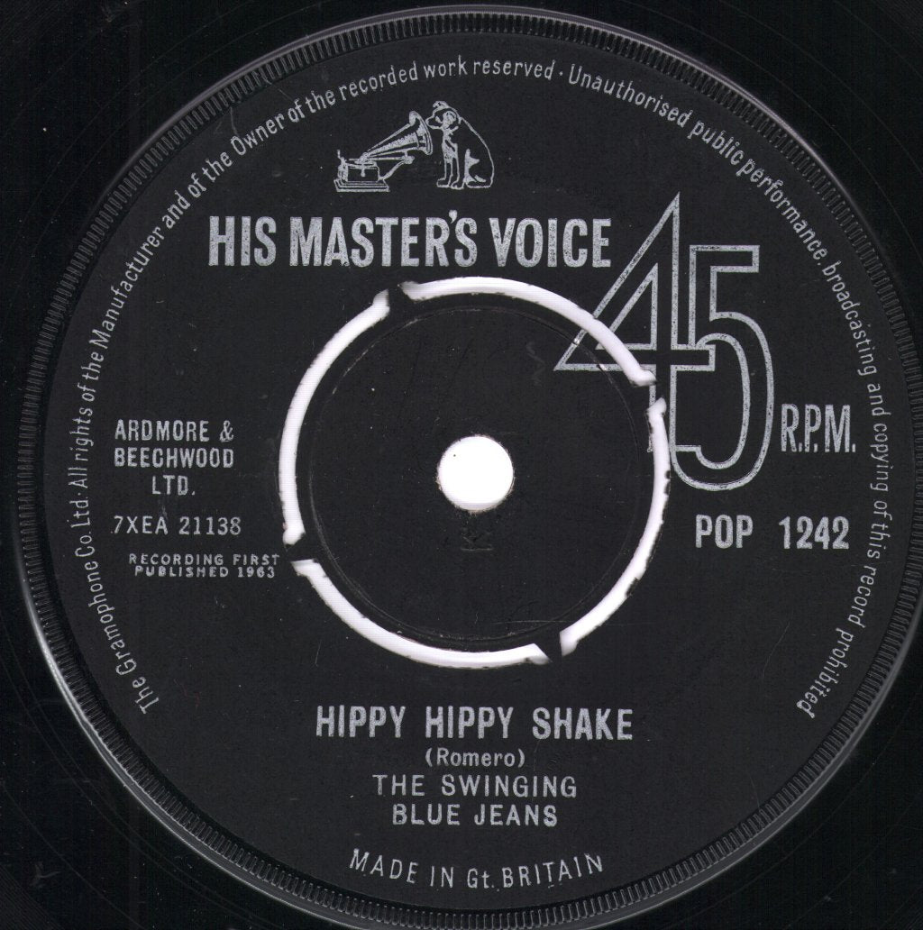 Swinging Blue Jeans - Hippy Hippy Shake - 7 Inch