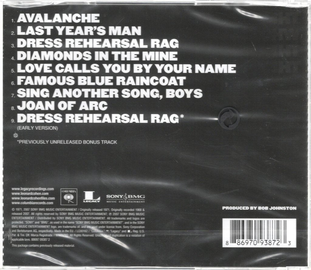 Leonard Cohen - Songs Of Love And Hate - Cd