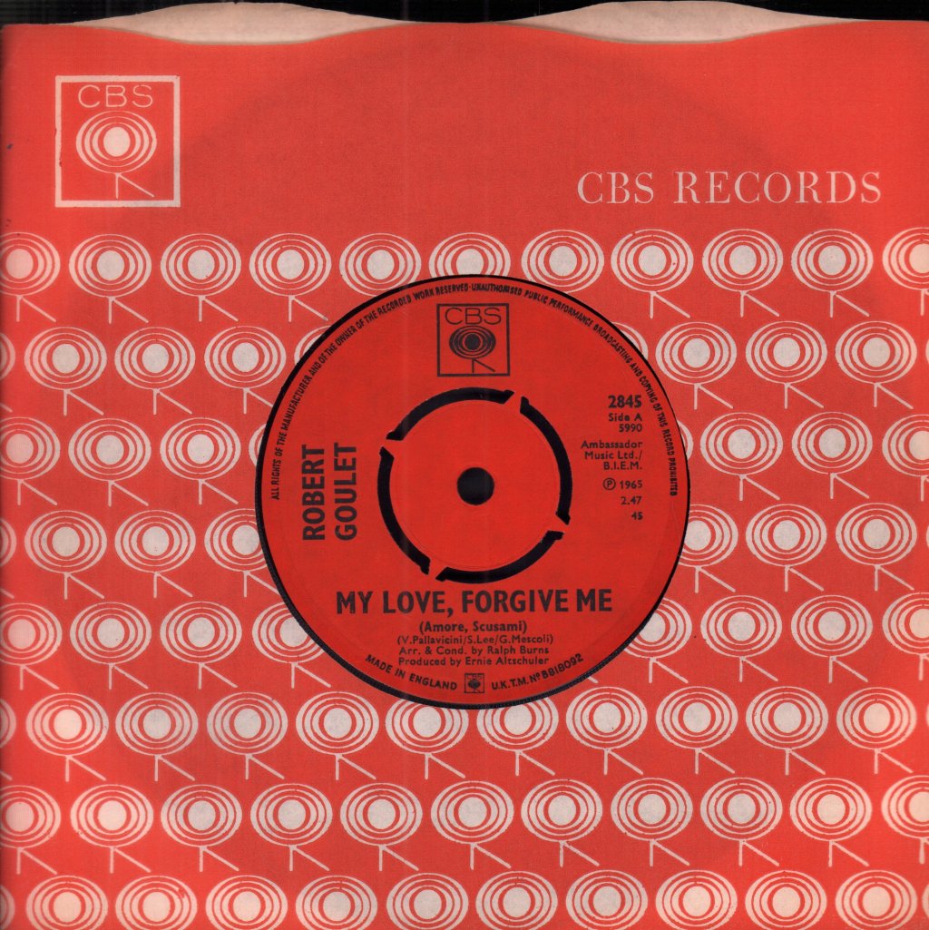 Robert Goulet - My Love Forgive Me - 7 Inch
