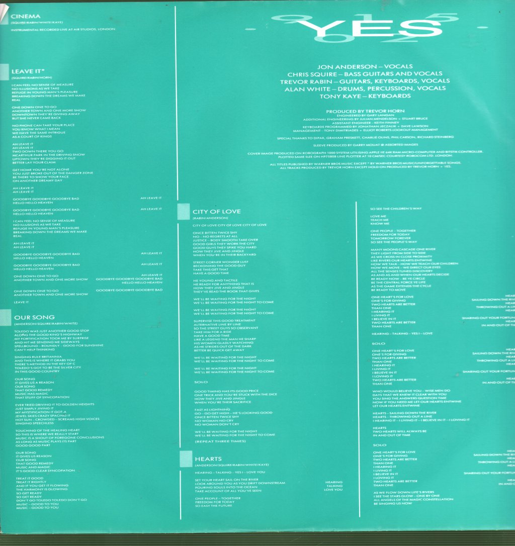 Yes - 90125 - Lp