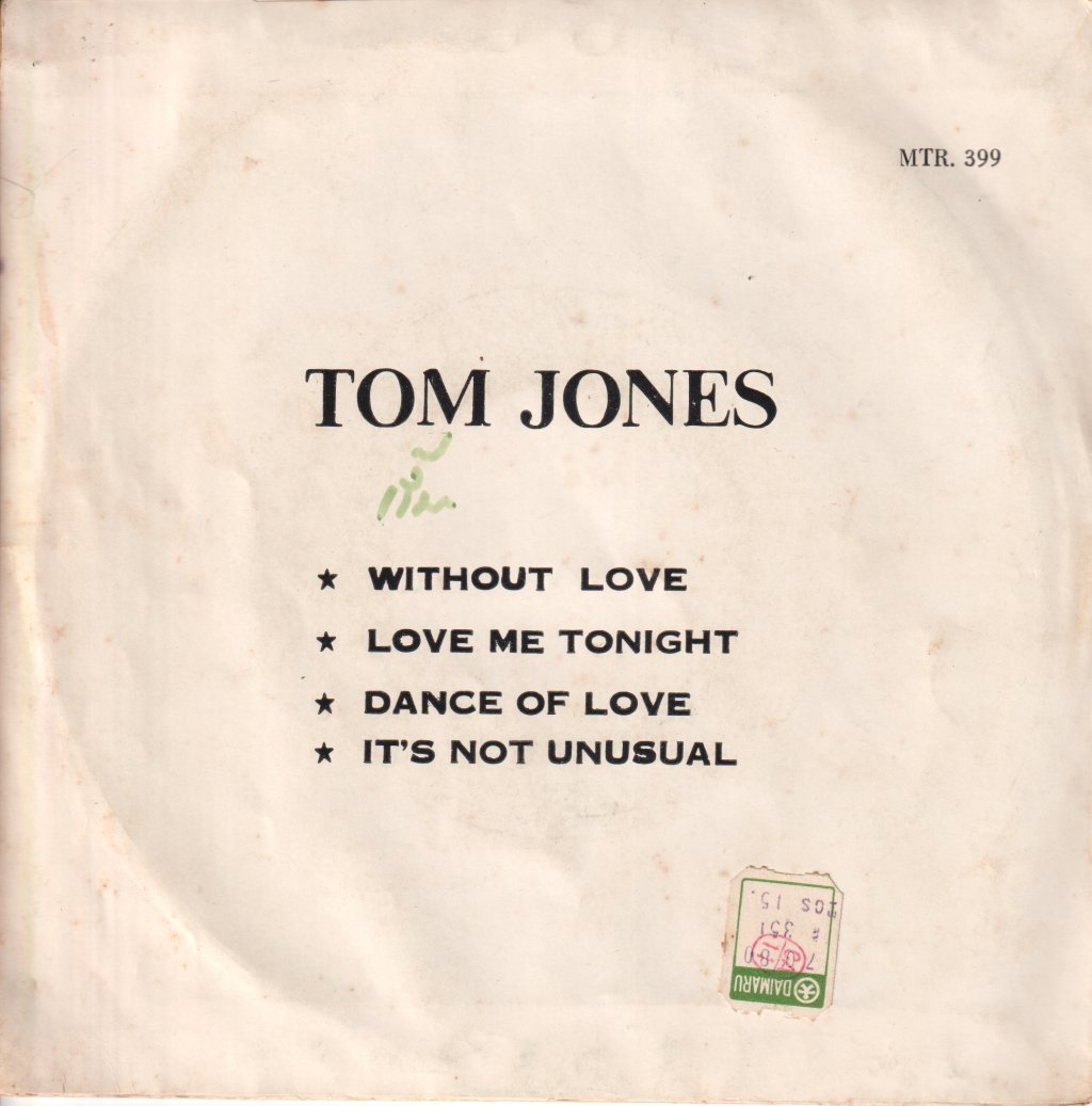 Tom Jones - without love - 7 Inch