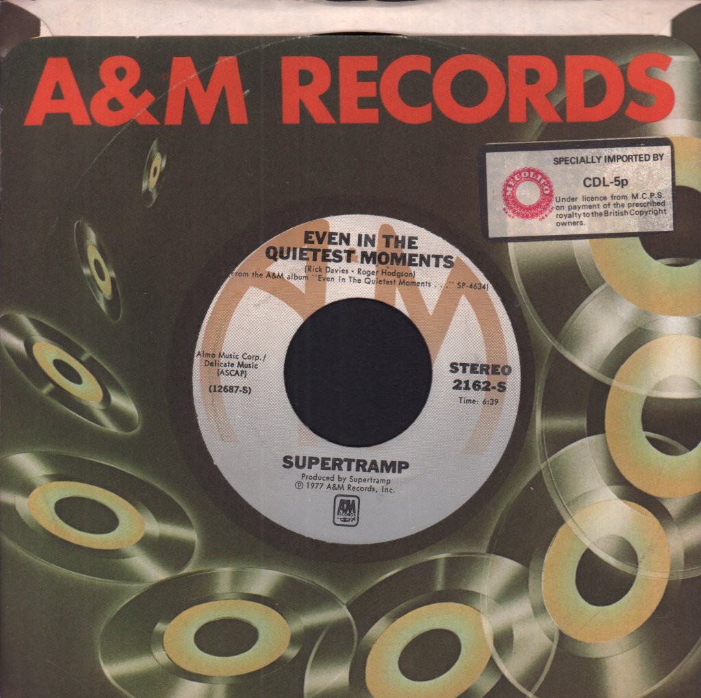 Supertramp - Goodbye Stranger - 7 Inch