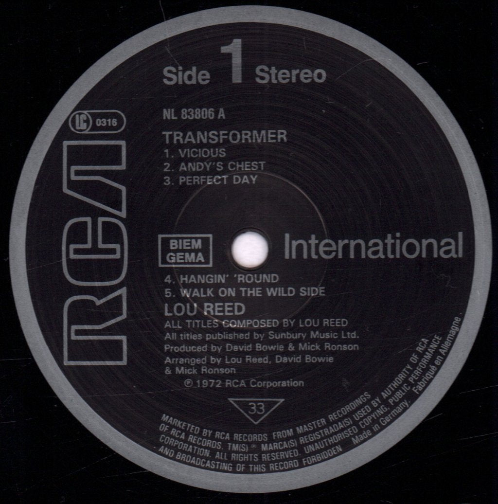Lou Reed - Transformer - Lp