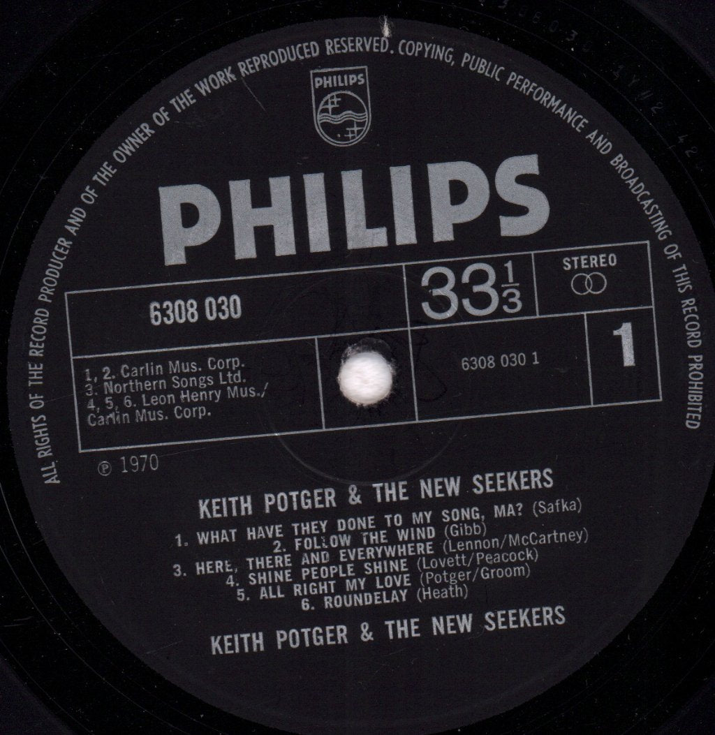 Keith Potger And The New Seekers - Keith Potger And The New Seekers - Lp