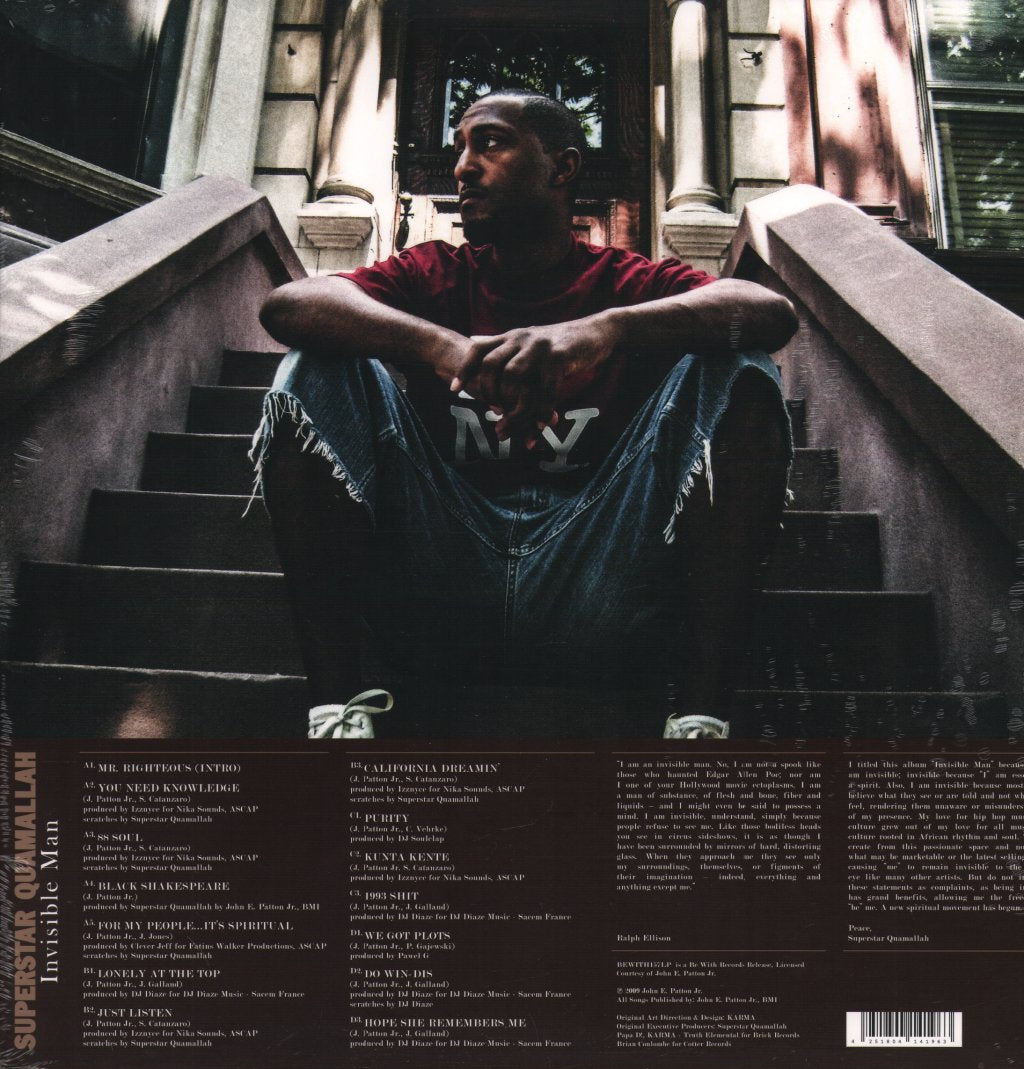 Superstar Quamallah - Invisible Man - Double Lp