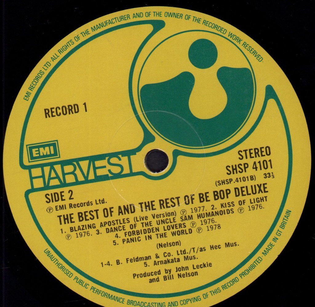 Be Bop Deluxe - Best Of And The Rest Of - Double Lp