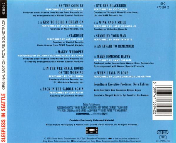Various Artists - Sleepless In Seattle (Original Motion Picture Soundtrack) - Cd