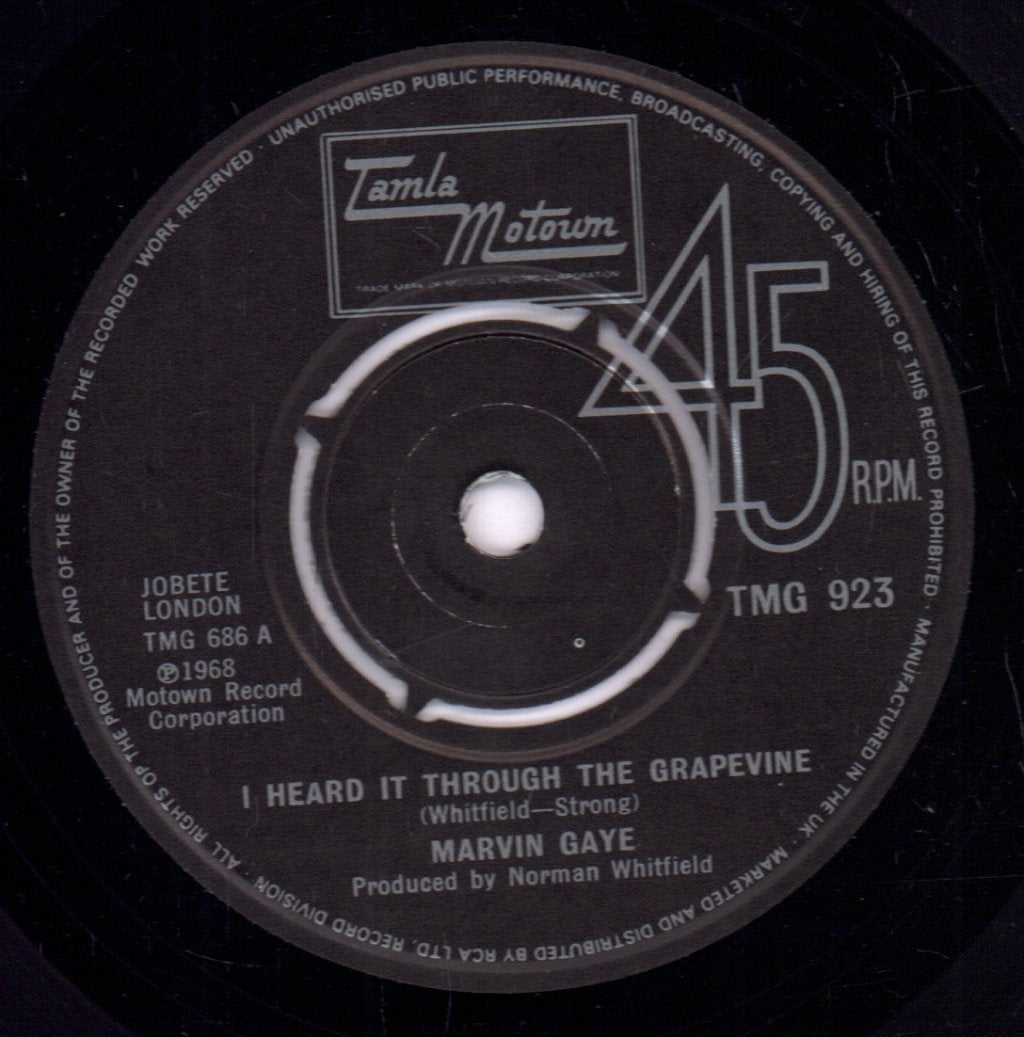 Marvin Gaye - I Heard It Through The Grapevine / Chained - 7 Inch