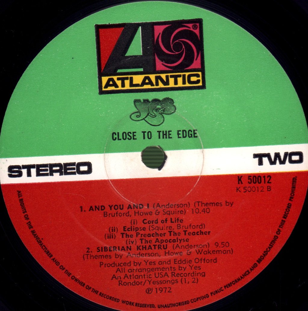 Yes - Close To The Edge - Lp