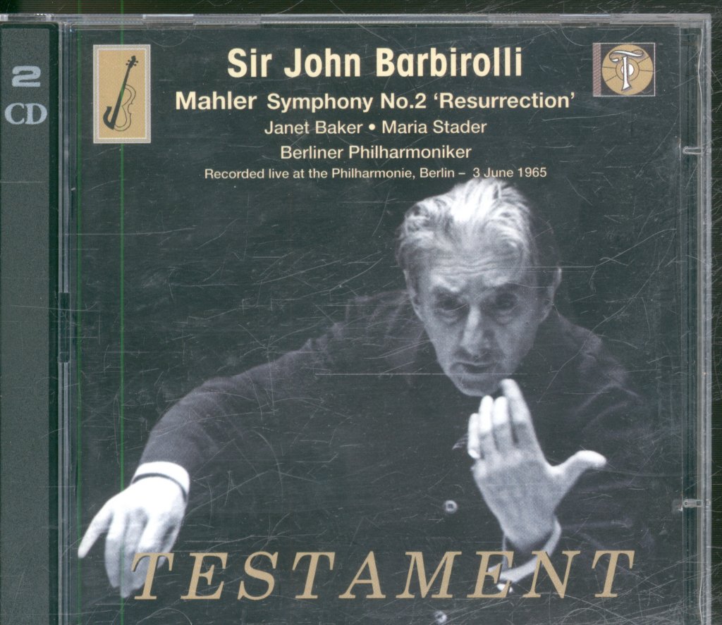 Sir John Barbirolli, Berliner Philharmoniker - Symphony No. 2 "Resurrection" - Double Cd