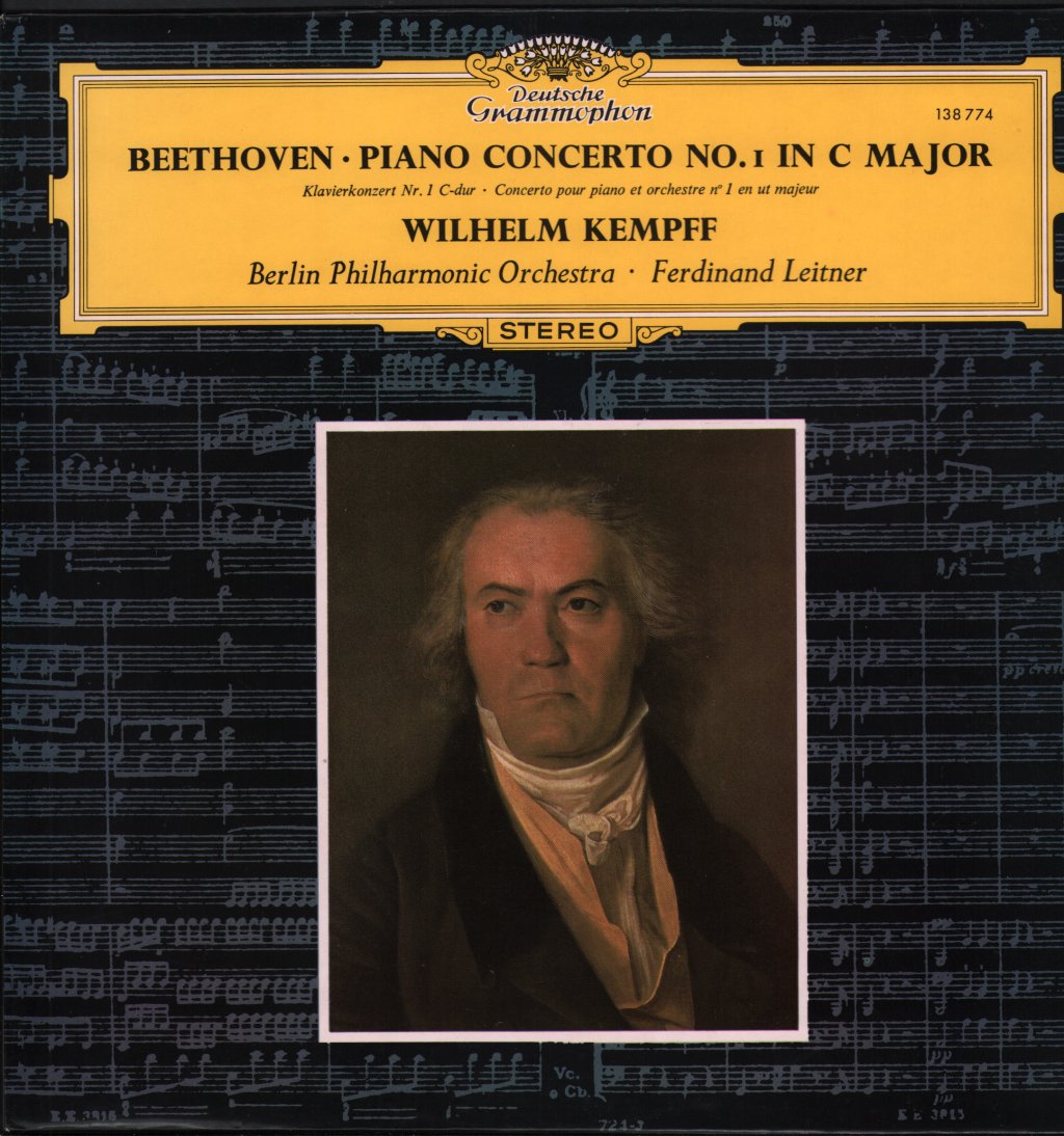 Wilhelm Kempff / Ferdinand Leitner / Berlin Philharmonic Orchestra - Beethoven - Piano Concerto No.1 In C Major - Lp