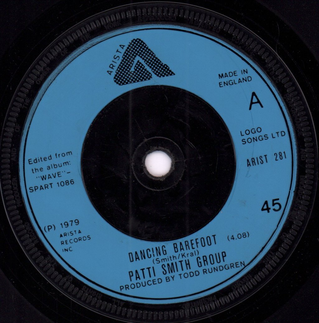 Patti Smith Group - Dancing Barefoot - 7 Inch