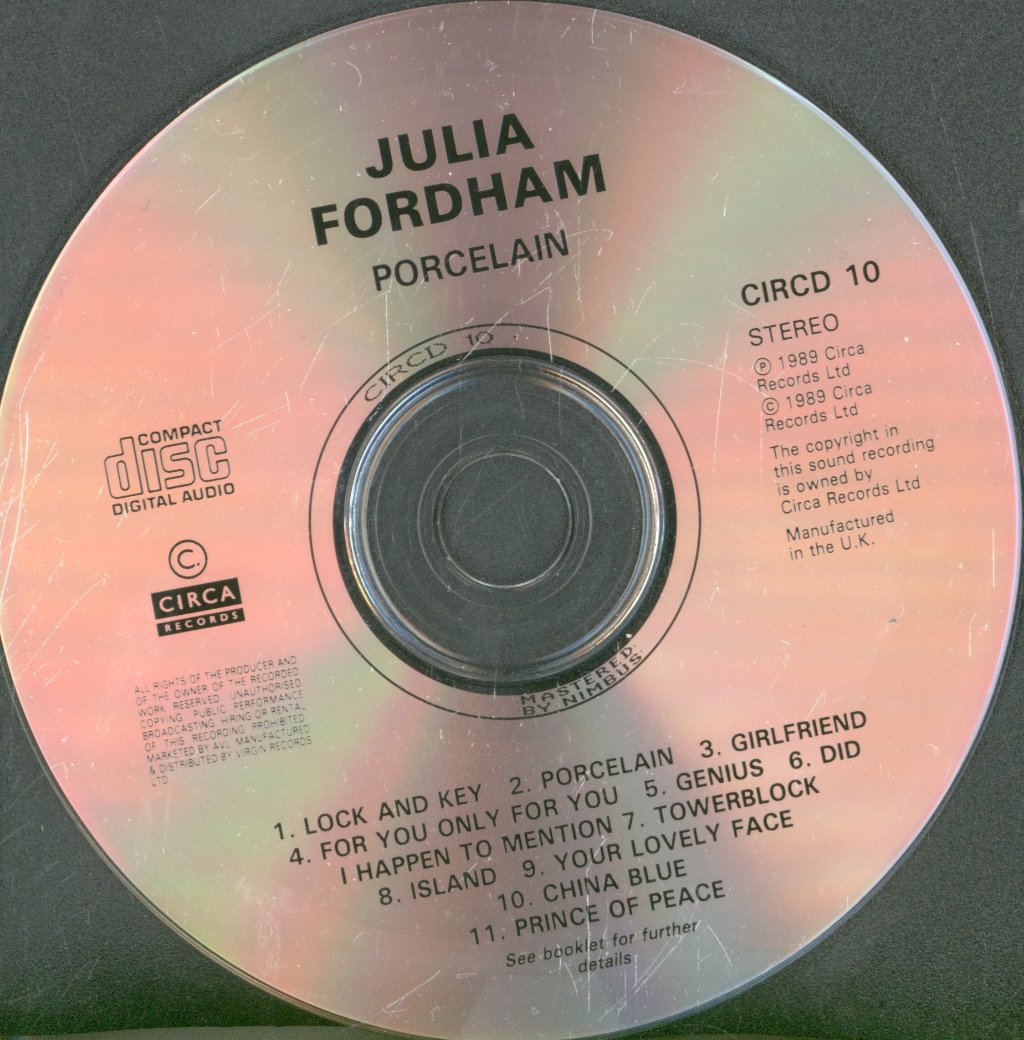 Julia Fordham - Porcelain - Cd